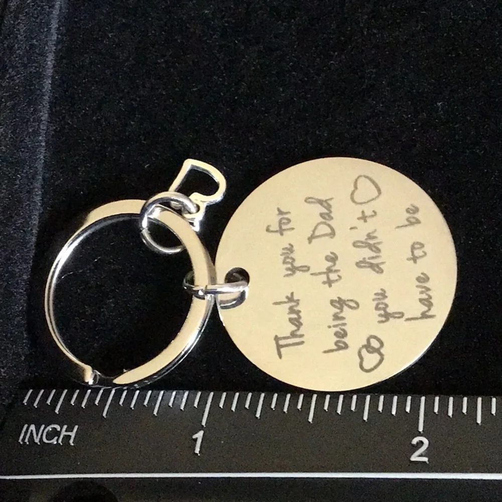 Thank You For Being The Dad You Didn’t Have To Be Keychain stainless ste…